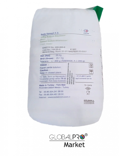 Soda Sodyum Bikarbonat 25 kg (İçilebilir) - 1
